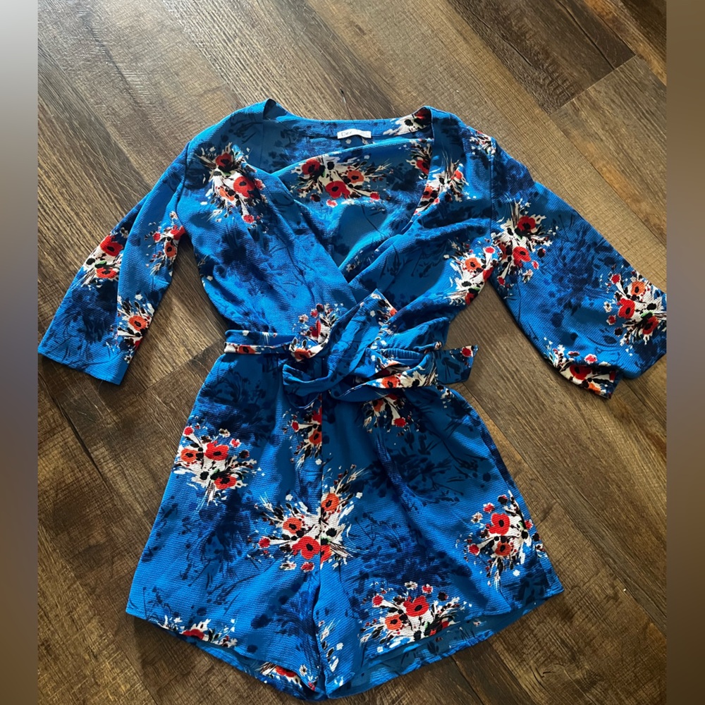 Dex Blue Floral romper